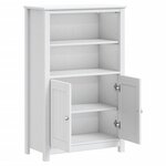 vidaXL Armoire de salle de bain BERG blanc 69 5x34x110 cm pin massif