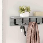vidaXL Porte-manteau mural Gris Sonoma 60 x 10 5 x 10 5 cm