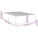vidaXL Cadre de lit Rose 140x190 cm Velours