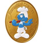 Les schtroumpfs - mini-médaille schtroumpfs cuisinier