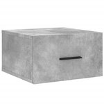 vidaXL Tables de chevet murales 2 Pièces gris béton 35x35x20 cm