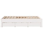 vidaXL Cadre de lit sans matelas avec tiroirs 120x190 cm bois de pin