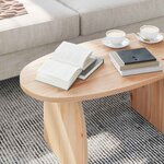 vidaXL Table basse Naturel 80 x 40 x 35 cm Bois massif en pin