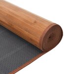 vidaXL Tapis rectangulaire naturel 100x1000 cm bambou