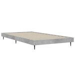 vidaXL Cadre de lit sans matelas gris béton 90x190 cm