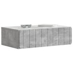 vidaXL Table d'appoint murale Gris béton 59 x 34 5 x 17 cm