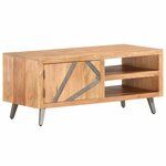 vidaXL Table basse 90x45x40 cm Bois d'acacia massif