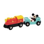 DISNEY Brio Train a pile Mickey Mouse - Train sans pile pour circuit de train en bois - Ravensburger - Des 3 ans - 32265