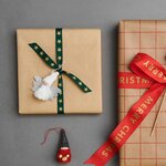 Petit ange à suspendre blanc et argenté