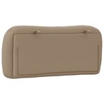 vidaXL Coussin de tête de lit cappuccino 90 cm similicuir