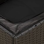 vidaXL Salon de jardin 8 Pièces avec coussins noir résine tressée