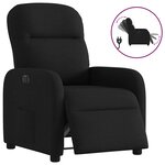 vidaXL Fauteuil inclinable électrique Noir Tissu