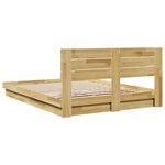 vidaXL Cadre de lit avec tête de lit sans matelas 150 x 200 cm