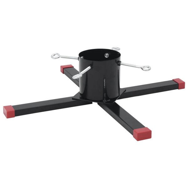 vidaXL Support de sapin de Noël noir 61x61x15 5 cm