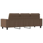 vidaXL Canapé à 3 places Marron 180 cm Tissu