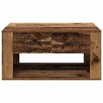 vidaXL Table basse Bois Ancien 80 x 50 x 40 cm Bois d'ingénierie