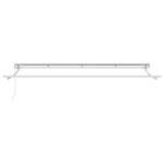 vidaXL Auvent Rétractable Gris clair 400x200 cm tissu