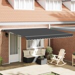 vidaXL Cadre d'auvent Anthracite 400 × 300 cm
