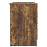 vidaXL Bureau Chêne fumé 142 5 x 50 x 75 cm Bois d'ingénierie
