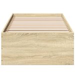 vidaXL Cadre de lit sans matelas chêne sonoma 90x190 cm