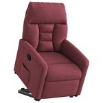 vidaXL Fauteuil inclinable rouge bordeaux tissu