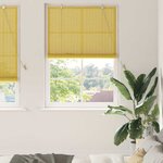 vidaXL Stores et Occultants avec des rideaux Jaune Bambou