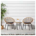 Ensemble salon de jardin Table et 2 chaises bistro