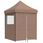 vidaXL Tente de fête Marron 200 x 200 x 306 cm Tissu Oxford