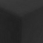 vidaXL Canapé-lit pliable Noir 200 x 70 x 15 cm Velours