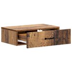 vidaXL Table d'appoint murale 59 x 34 5 x 17 cm Bois d'ingénierie