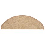 vidaXL Tapis d'escalier auto-adhésifs 15 Pièces Marron clair 65x21x4 cm
