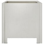vidaXL Jardinière 30x30x30 cm acier inoxydable