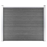 vidaXL Panneau de clôture WPC 180x146 cm Gris