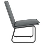 vidaXL Chaise longue Gris 54x75x76 cm Similicuir