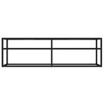 vidaXL Meuble TV Transparent 140x40x40 5 cm Verre trempé