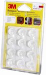 Blister de 20 Bumpon butoir en plastique transparent rond 19 mm 3M