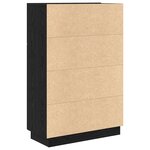 vidaXL Bureau d'écriture en chêne noir Chêne noir Bois d'ingénierie Moyen