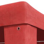 vidaXL Tente de fête 400 x 300 x 255 cm Rouge PE et acier