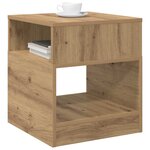 vidaXL Table d'appoint 2 Pièces Chêne artisanal 40 5 x 40 x 45 cm