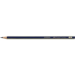 Crayon graphite artiste GOLDFABER hexagonal F FABER-CASTELL