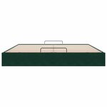 VidaXL Cadre de lit ottoman avec matelas vert foncé 180x200 cm velours