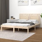 vidaXL Cadre de lit Bois massif 200x200 cm