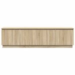 vidaXL Meuble TV avec LED Chêne sonoma 180 x 38 x 49 cm