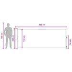 vidaXL Store latéral rétractable Anthracite 300 x 140 cm Polyester