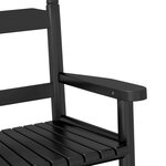 vidaXL Chaises à bascule enfants lot de 2 noir bois de peuplier massif