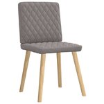 vidaXL Chaises à manger lot de 4 taupe tissu