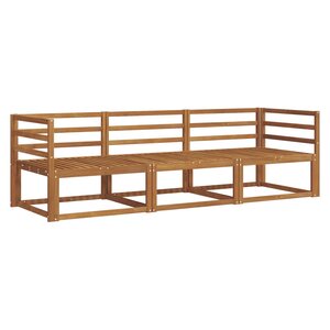 vidaXL Ensemble de canapés d'extérieur 3 pc Naturel