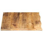 vidaXL Dessus de table 70x60x2 5 cm bord vif bois massif manguier brut