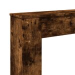 VidaXL Cadre de cheminée chêne fumé 100x20x100 cm bois d'ingénierie