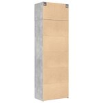 vidaXL Armoire de rangement gris béton 70x42 5x225cm bois d'ingénierie